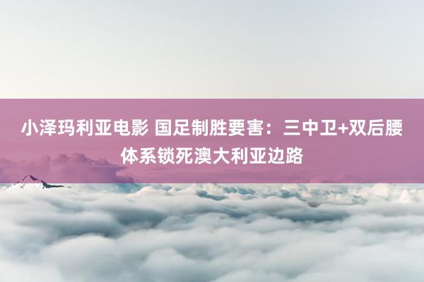 小泽玛利亚电影 国足制胜要害：三中卫+双后腰体系锁死澳大利亚边路