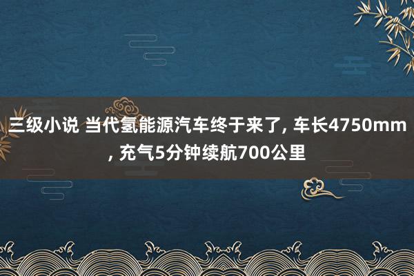 三级小说 当代氢能源汽车终于来了, 车长4750mm, 充气5分钟续航700公里